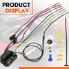 Adjustable Radiator Fan Controller Switches Kit For 12V 24V Vehicles Supports 2 Fans With Digital Temperature Readout