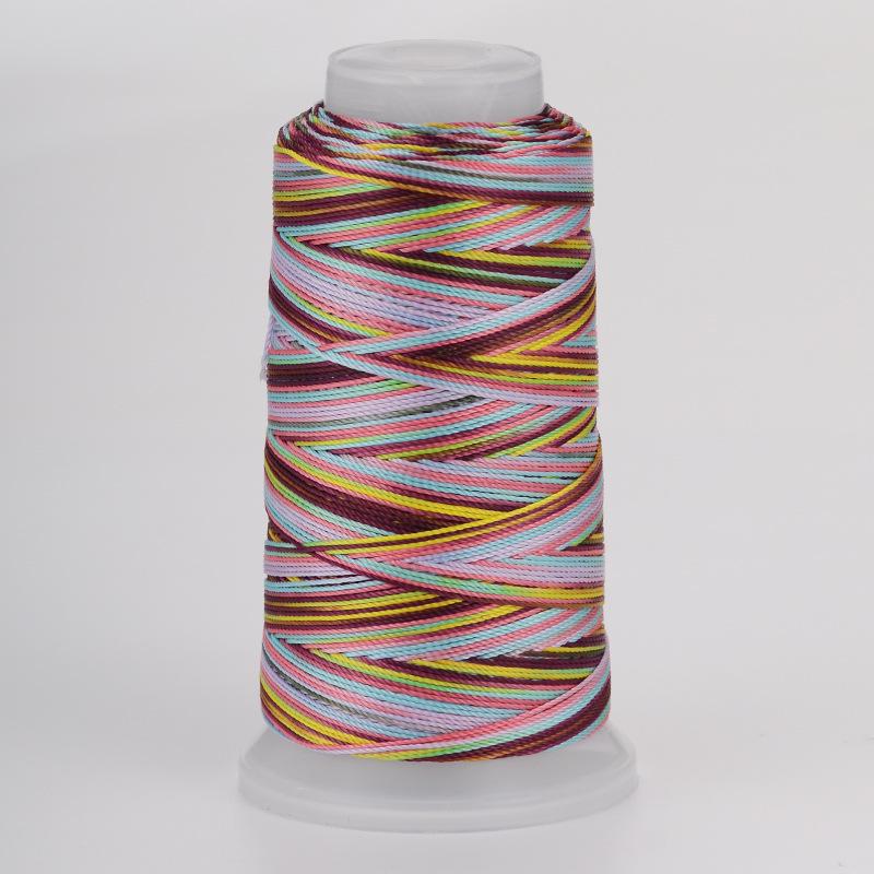 18-Strand Variegated Yarn Bracelet Weaving Cord – Gradient Dragon Scale Koi Thread DIY Material