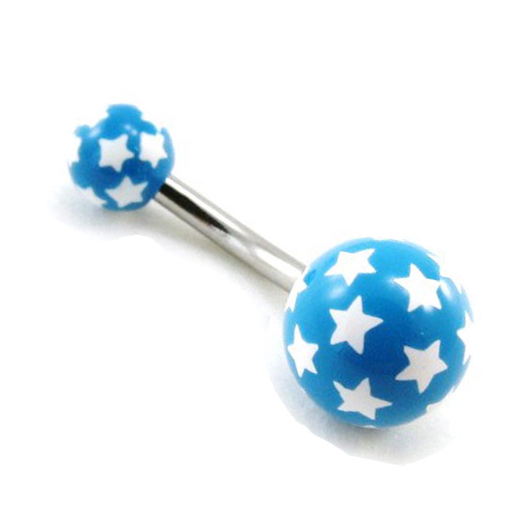 Les Trésors De Lily [G7526] - Body Piercing 'Etoiles' bleu