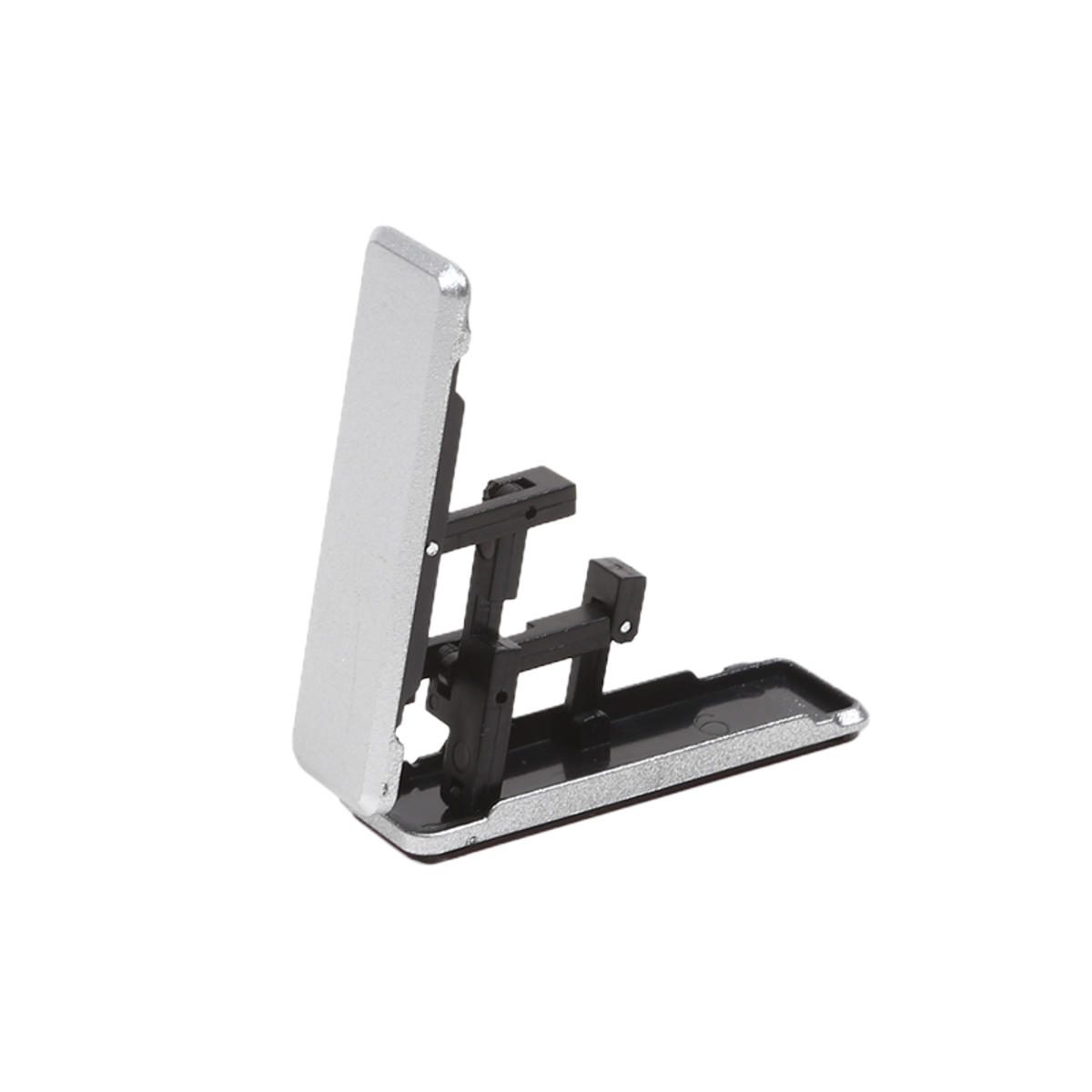 

Portable Plastic Mobile Phone Holder Foldable Cell Phone Stands Ultra Thin Foldable Handset Bracket Desktop one size серебряный