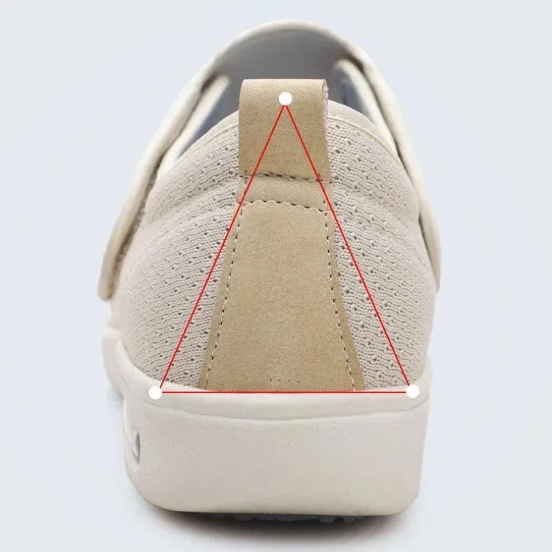  Mom Dad Shoes Casual Sandals Orthopedics Wide Feet Swollen Shoe Thumb Eversion Adjusting Soft Comfortable Diabetic Shoes