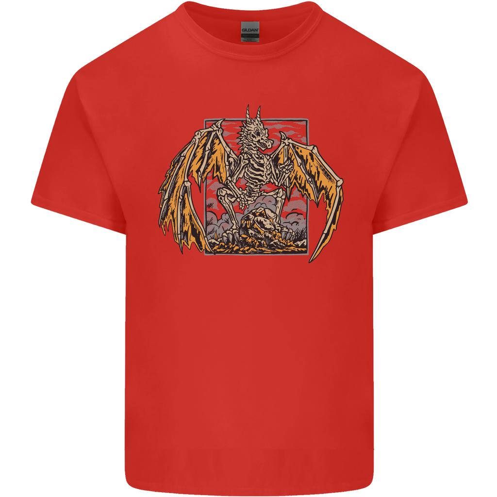 Devil Dragon Skeleton Fantasy Skull Demon Unisexs Light Cotton TShirt