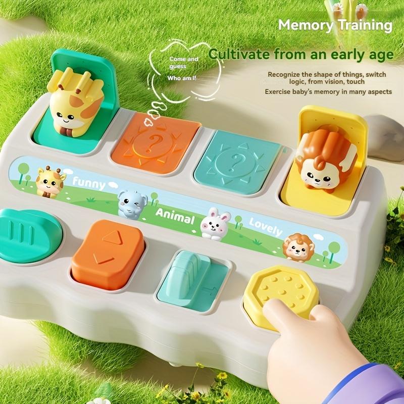 Cute Animal Hide-and-Seek Pop-up Machine Box, Kids' Interactive Memory Training Toys, Educational Logic and Finger Practice Games, Interactive Games