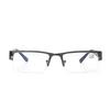 Metal Stainless Myopia Eyeglasses Computer Men Eyeglasses Half Frame Spectacles Anti Blue Ray Eyeglass -1.0 -1.5 -2.0 to -5.0 -6.0