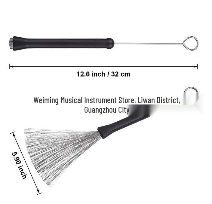 

Retractable Stainless Steel Drum Brushes for Drum Kit
