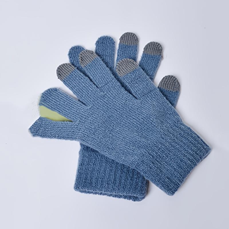 3pc/set Scarf Gloves Beanie Set For Women Trendy Tie Dye Knit Hats Fleece Neck Gaiter Soft Coldproof Beanies Scarves Winter