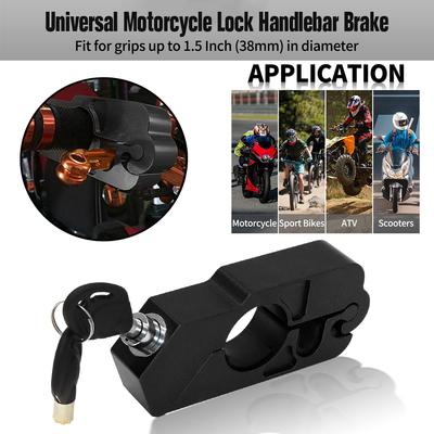 Motorrad Universal CNC Schloss Lenker Bremshebel Solides Schloss Imitiertes Stahlschloss Zugstange ATV Dirt Street Bikes Diebstahlsicherung