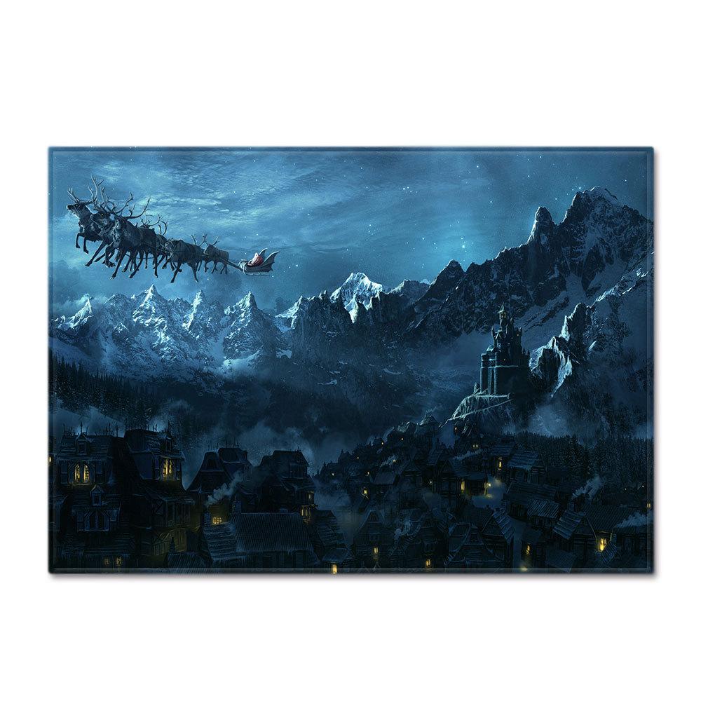 Christmas Living Room Floor Mat Bedroom Dining Room Carpet Carpet Doormat