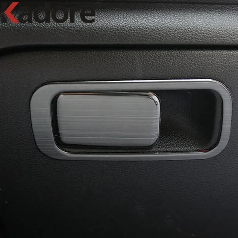 Car Storage Glove Box Door Handle Panel Cover Trim For Kia Cerato Forte K3    Stainless Steel Interior Accessories