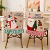 Christmas Chair Backrest Covers Christmas Home Table Ornament Gift New Year Party Supplies Dining Eco-friendly Comfortable Decor