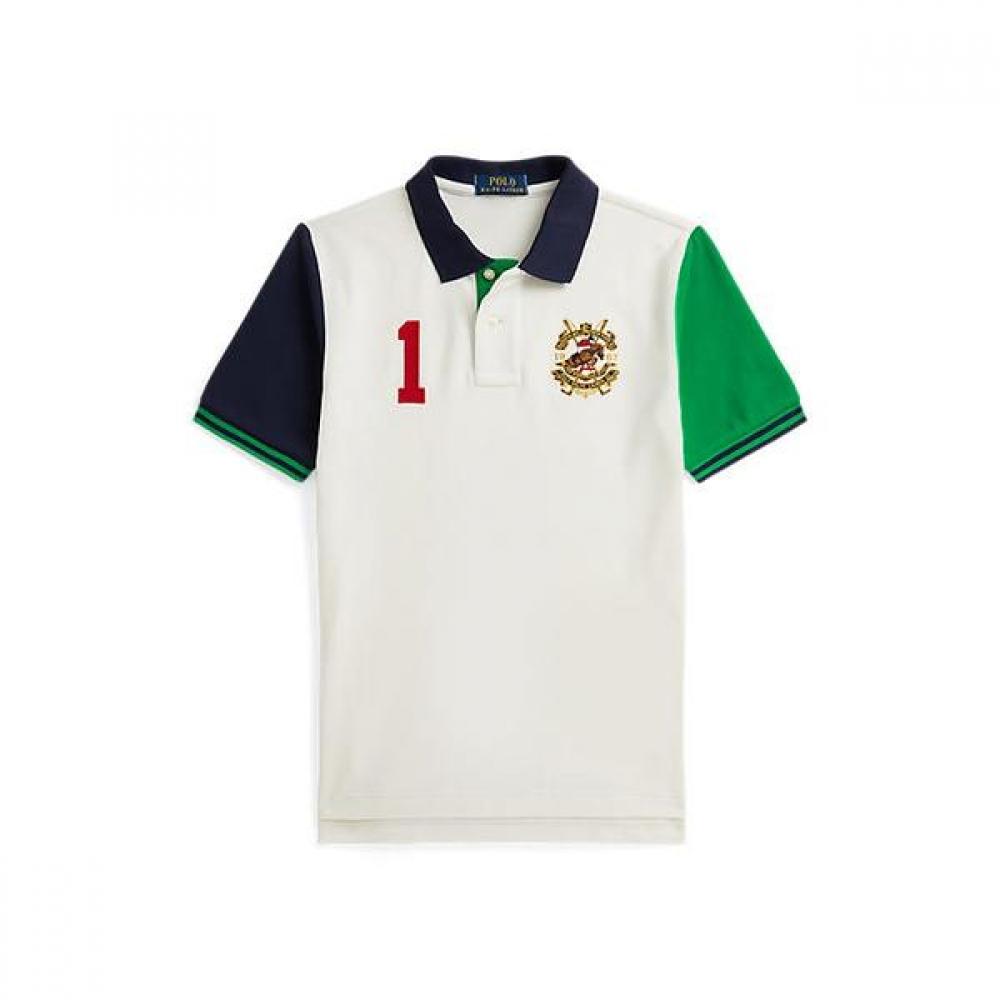 

Polo Ralph Lauren Boys 8 18 Colorblock Mesh Polo Shirt L