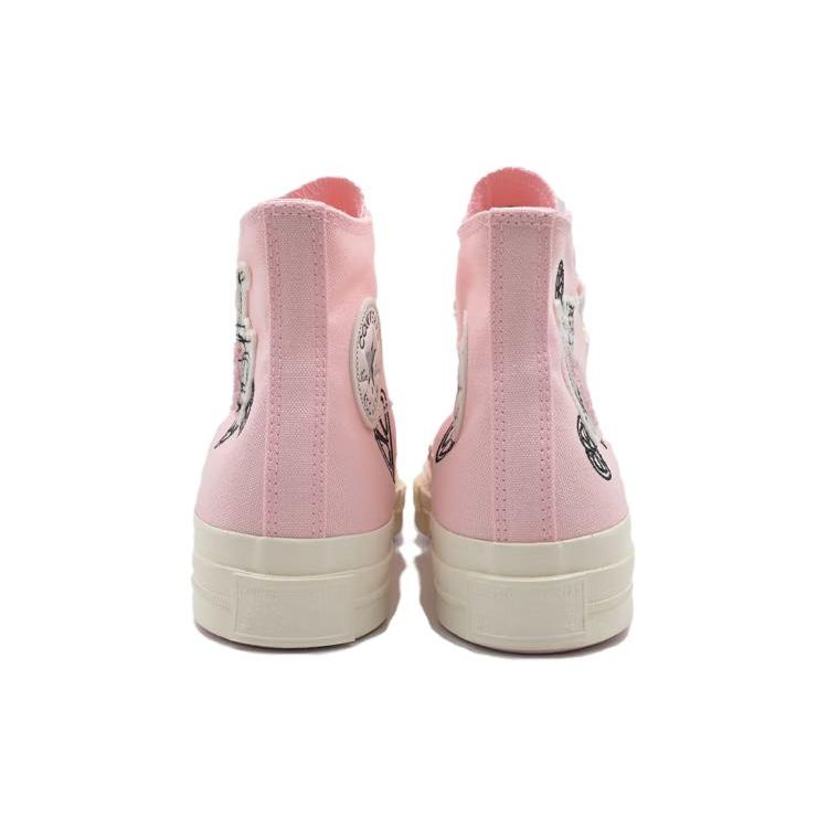 Converse 1970s Comfortable Fashion Breathable Lightweight High-Top Canvas Shoes Women Sneakers Pink A07558C
