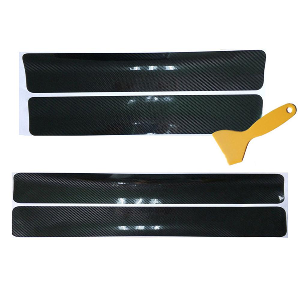 

Threshold carbon fiber stickers (4 pcs)-5D bright black