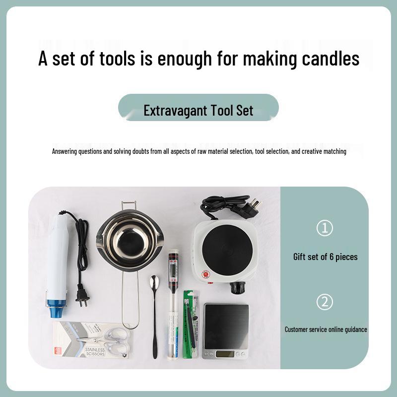 Aroma-Kerzen-DIY-Set: Wachsschmelztiegel & Heizofen für selbstgemachte Kerzen
