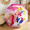Japanese Style Cute Cartoon Theme Sailor Moon Tsukino Usagi Cartoon Umbrella Portable Home Essential Travel Outdoor Iron Multi Functional Umbrella B8