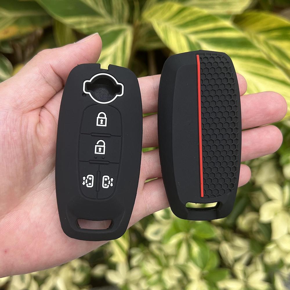 2 3 4 5 Button Silicone Car Key Cover Case for Nissan X-trail T33 Kicks Qashqai J12 Juke Teana Altima Ariya Keychain Accessories