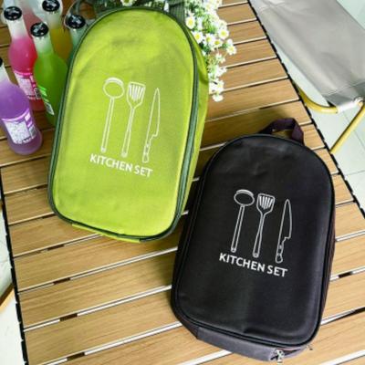 Outdoor Camping Cookware Storage Bag - Portable Tableware Pouch for Picnic/Hiking | Lightweight Kitchen Tool Bag HH