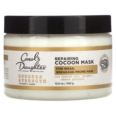 Carol's Daughter, Goddess Strength, Masque Réparateur Cocoon, produit pour cheveux fragilisés, pour cheveux qui cassent facilement, 340 g (12 onces)