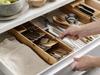 Joseph Joseph Cutlery Case, Tray, Storage, Drawer Organizer, Compact, Bamboo, Brown [Authentic] 85168