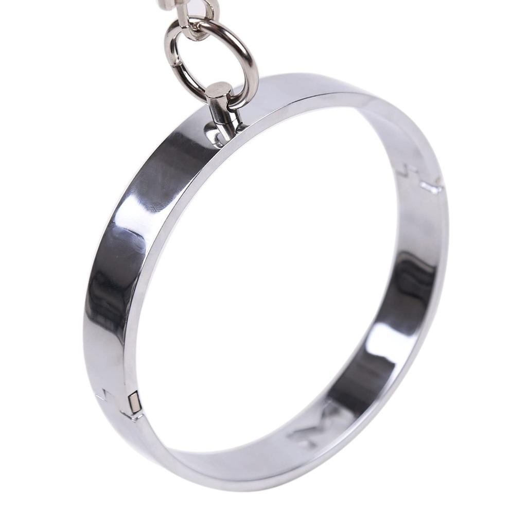 SM Training and Lead Hard and Soft Metal Collar with for Men Collar, Collar, Chain, Set, Lock, Choker, Restraints, Restraints, Cosplay,