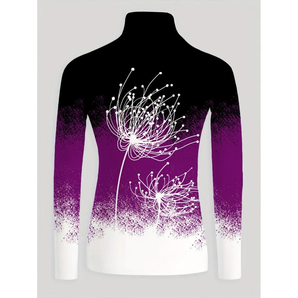 Women's Cheongsam Collar Long Sleeve T-Shirt, Regular Version, Spring and Autumn Collection