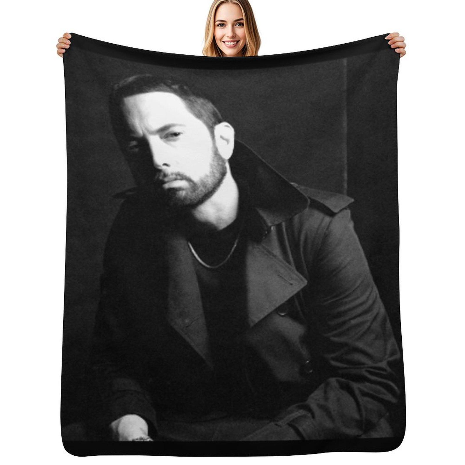 Eminem Throw Blanket Outdoor Soft Blanket for Picnic Beach Camping Size: 75*100cm, Weight: 230 GSM