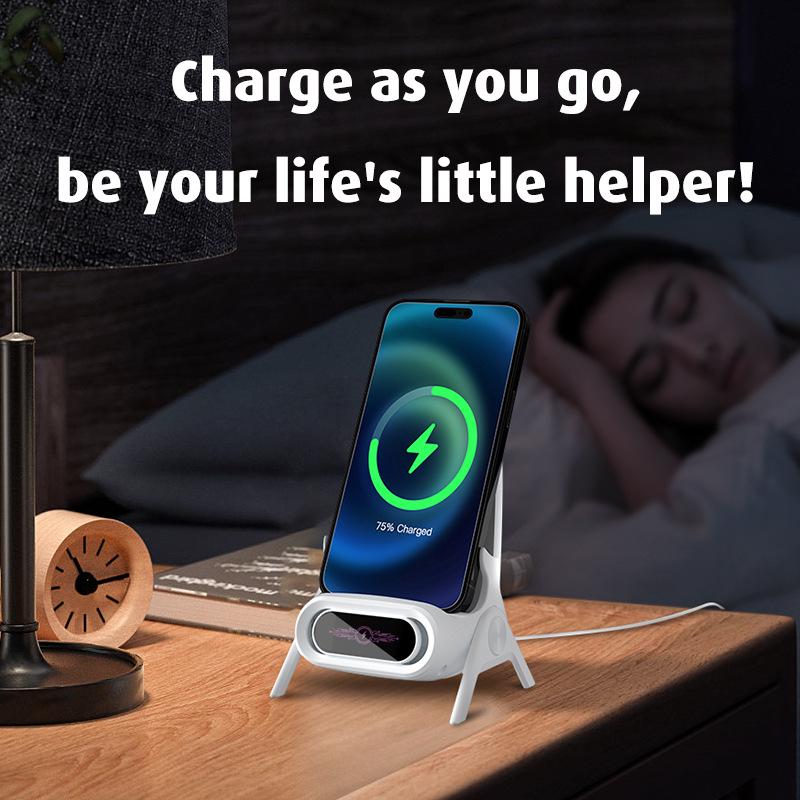 2026 Creative Small Chair Phone Holder and Wireless Charger with Amplifier Function