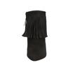 Bottes de cowboy rétro ethniques western pour femme, pointure 42, talons carrés moyens, franges à pompons, bottes hautes jusqu'aux genoux, chaussures d'hiver pour femme