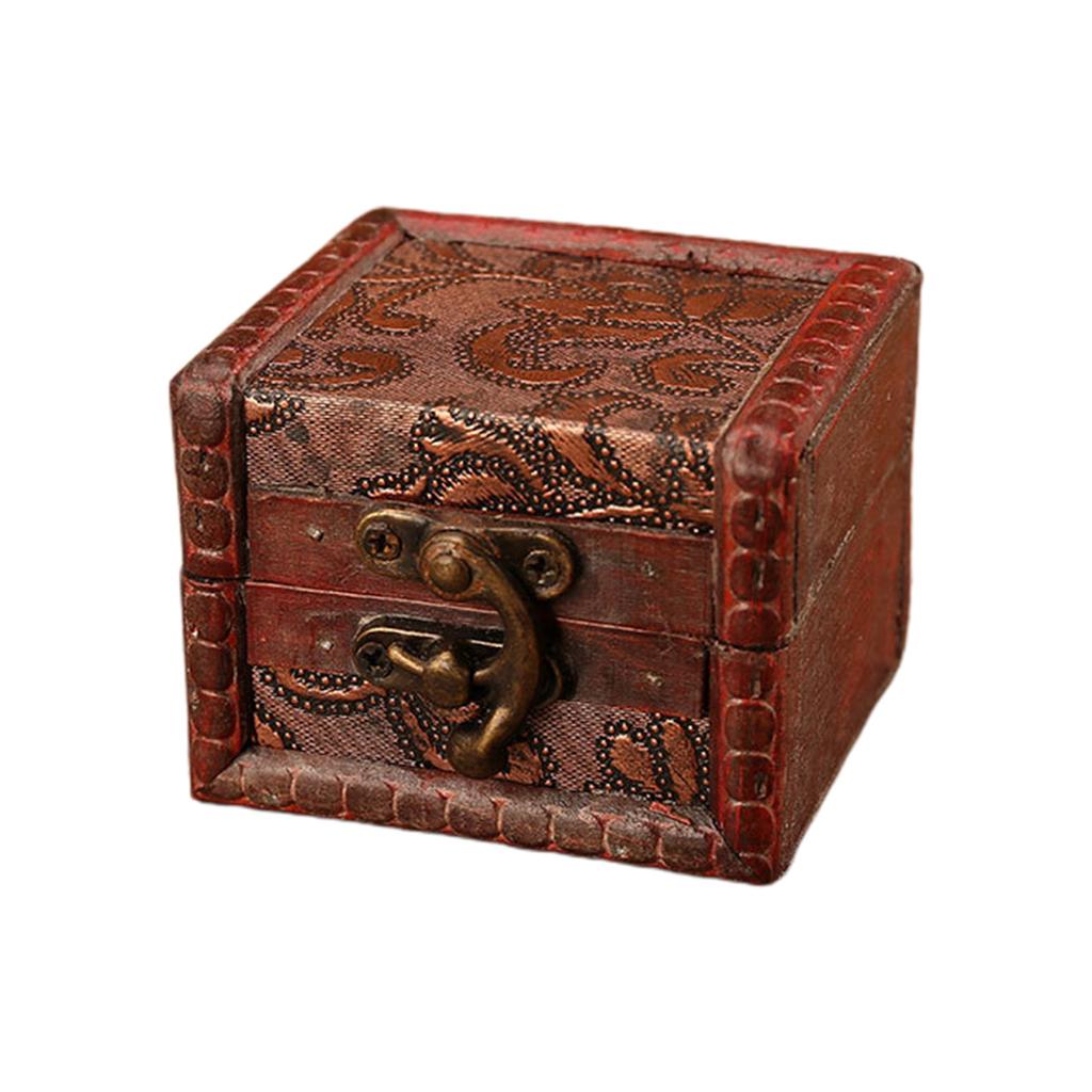 Caja de almacenamiento de madera Retro con tapa, caja de colección multiusos para el hogar, escuela, oficina, dormitorio, colección de artículos diversos