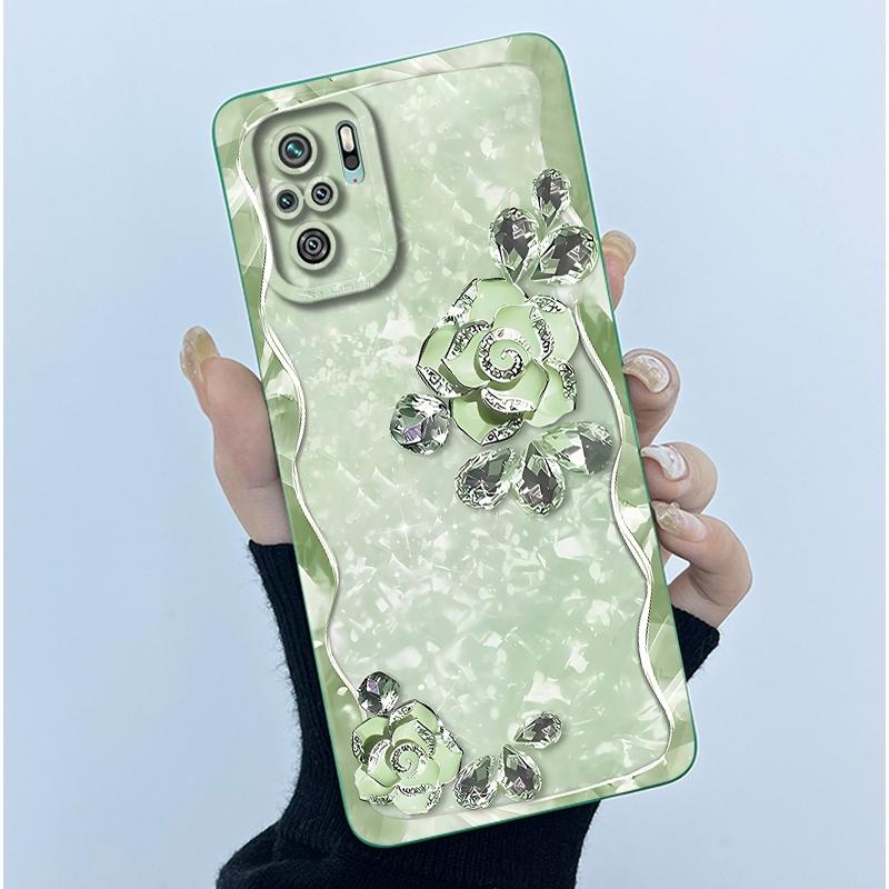For Xiaomi Poco M5s Phone Case PocoM5s Cover Fashion Simplicity Butterfly Floral Soft Liquid Silicone Shell For Poco M 5s Fundas