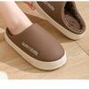 Waterproof cotton slippers for men anti slip for winter suitable for home use thick soled cotton slippers for women