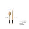 Japanese Korean Wooden Spoon & Chopsticks Set - Portable Tableware for Soup, Rice, and Serving.