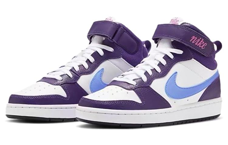 Nike Court Borough Mid 'White Purple Blue' GS CD7782-106