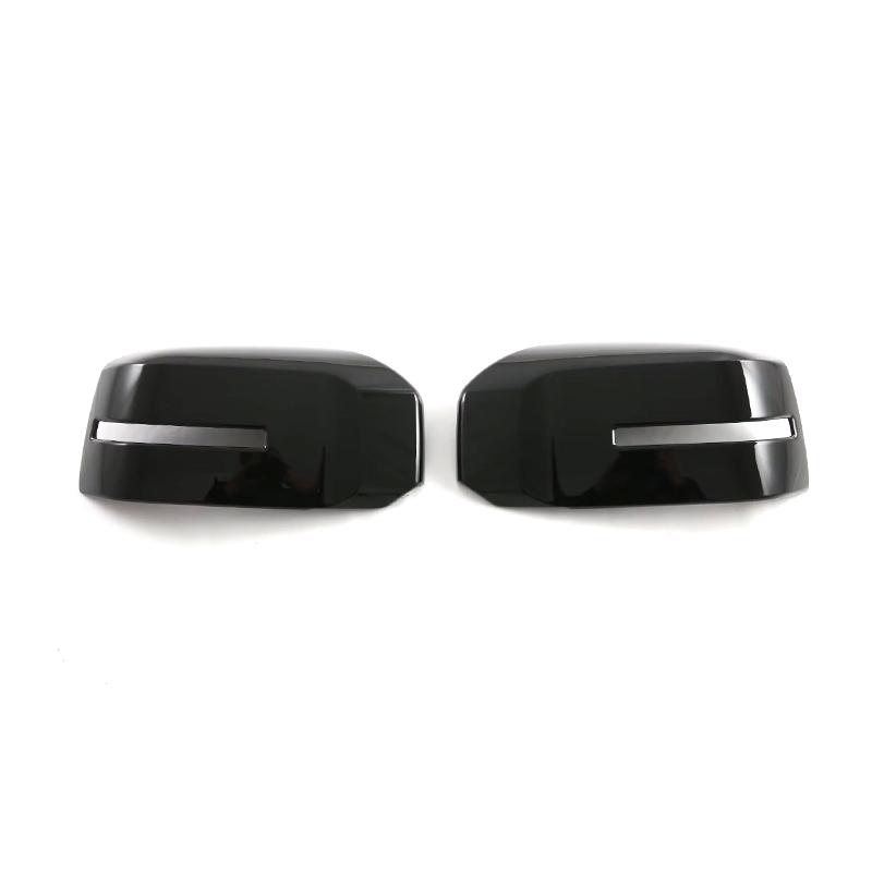 Decoration Door Mirror Cover For Mitsubishi Triton L200 2024 Carbon Fiber Black Car Rearview Accessories