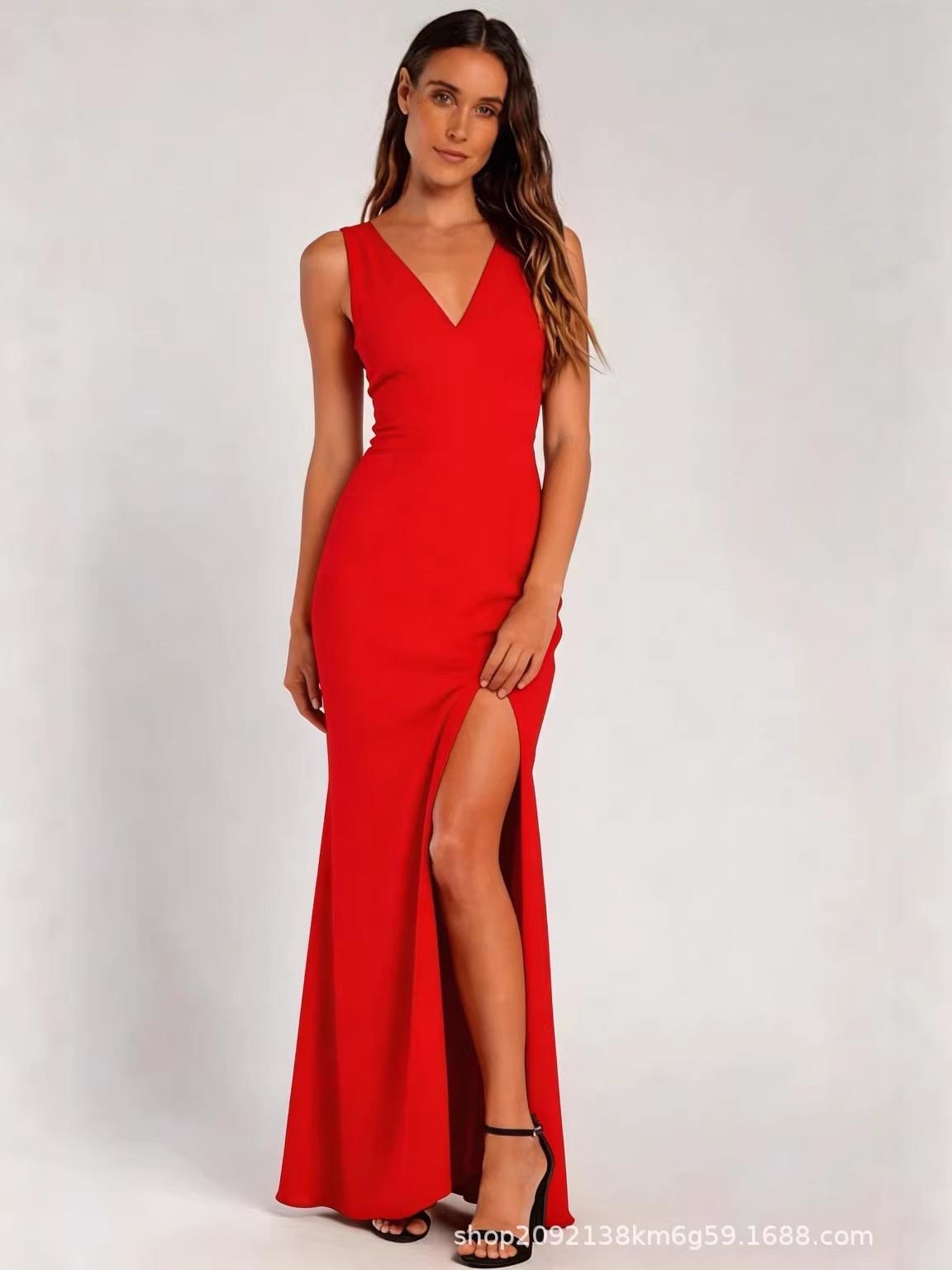 2026 Women s Sleeveless High Neck Slim Fit Dress – Comfortable & Casual L