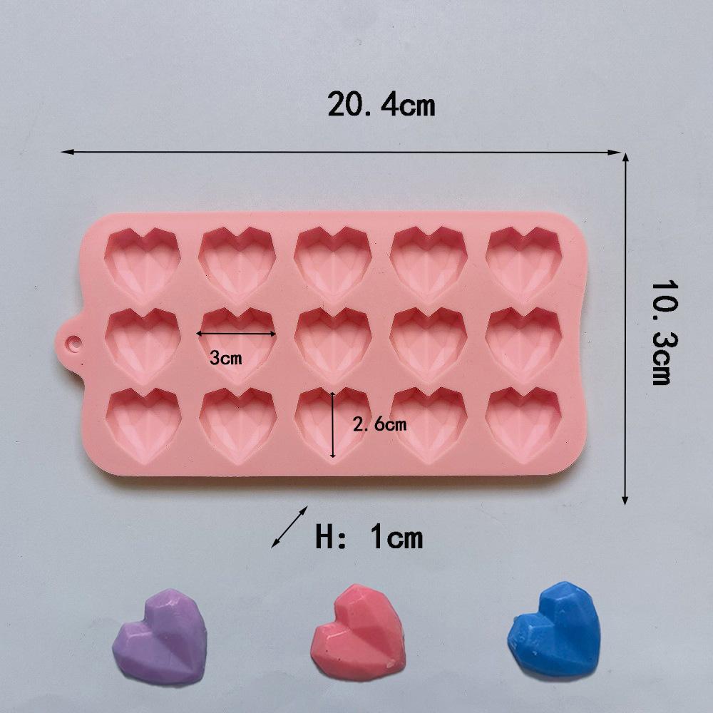 

55 маленьких силиконовых форм для торта в форме сердца, формы для шоколада в форме сердца, сделай сам, украшение для выпечки, форма для кубиков льда на кухне, кристаллическая эпоксидная форма