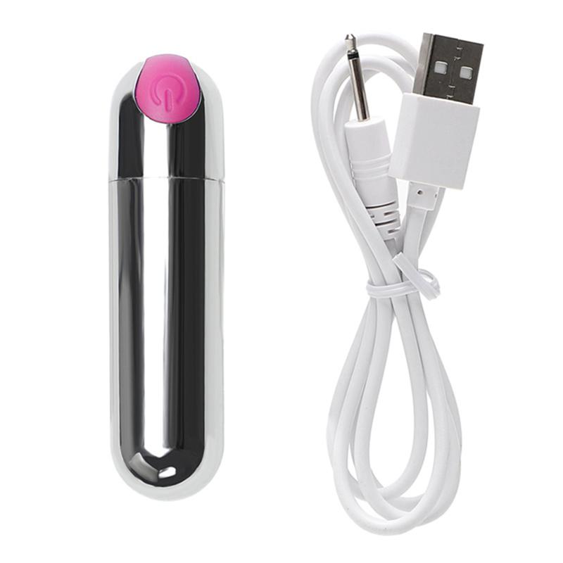 Women Mini Bullet Vibrator 10 Vibration Modes Waterproof Low Noise Adult Sex Toys G-spot Egg