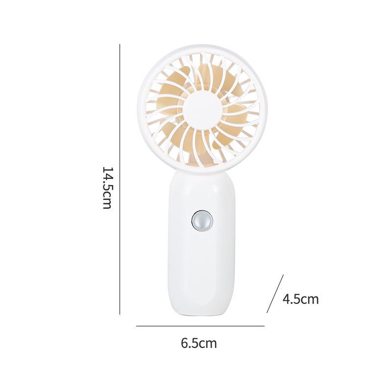 Silent Three-Speed USB Rechargeable Mini Handheld Fan for Dorms and Travel Rechargeable (Three-Speed)