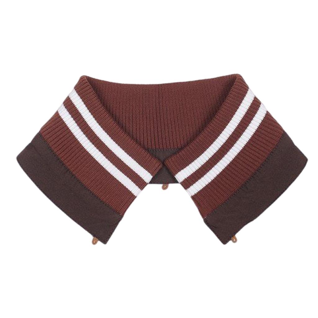 Stylish Striped Collar Removable Collar Protectors For Down Jackets Great For Everyday Use Winter Coat Collar Guards