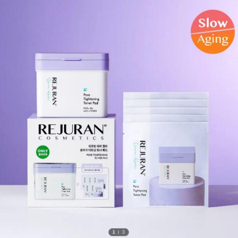 REJURAN Derma Healer Pore Tightening Toner Pads 60 Sheets Limited Set + 10 Pads