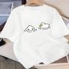 Kurzarm-T-Shirt_ Niedliches Cartoon-Entenmuster Damenbekleidung Mode Y2K Oberteil Harajuku Grafik-T-Shirts Sommer Streetwear Gemütlich