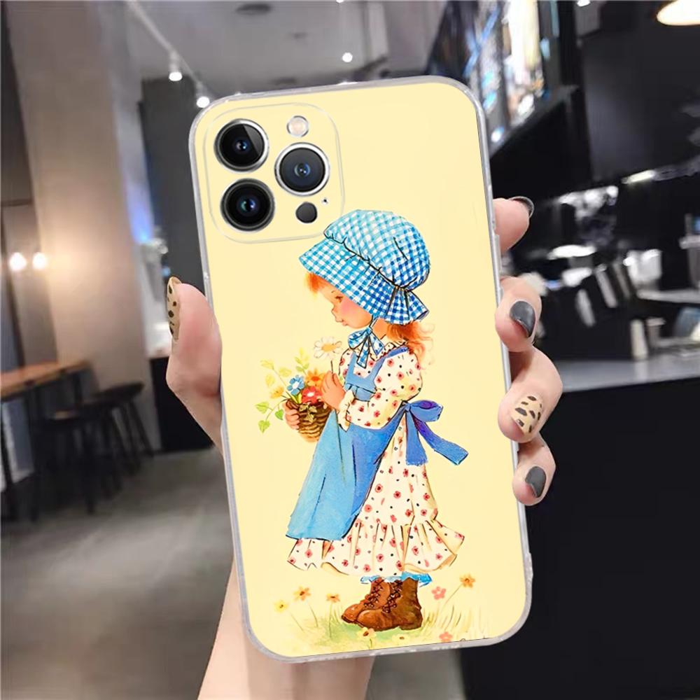 Sarah Kay Girls cute Phone Case For iPhone 15 14 11 12 13 Mini Pro XS Max Cover 6 7 8 Plus X XR SE 2020 Funda Shell