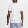 Nike Embroidered Logo Solid Color Crew Neck Short Sleeve T-Shirt Men Tops White AR4999-100