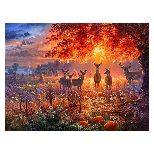 ABEUTY Malen Nach Zahlen „College Abzeichen“ – Leinwand 40x50 Cm, Mit Pinseln & Acrylfarben