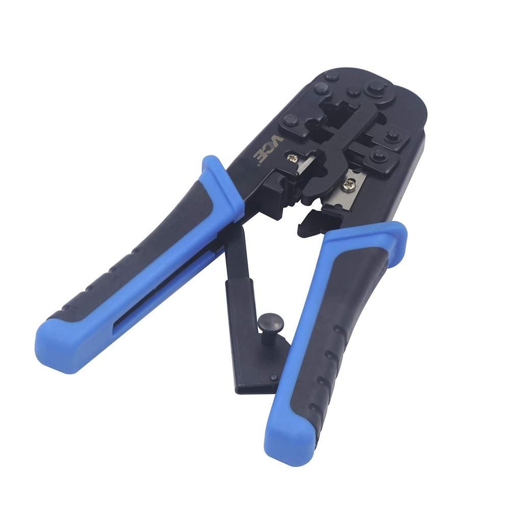 VCE GJ668 RJ45 Crimping Stripping and Crimping Ratchet Compatible with LAN and Telephone Lines Tool, Terminals, Multi-Function Type, RJ45, RJ12, RJ11,