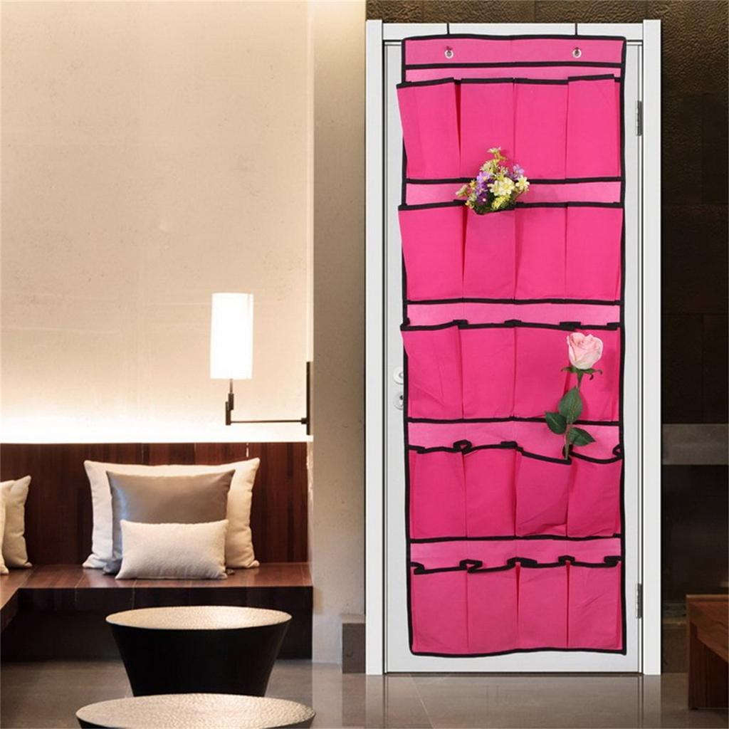 20  Door Back Shoe Hanging Bag Wall Non-woven Cosmetic Shoes Underwear Organizing Bag