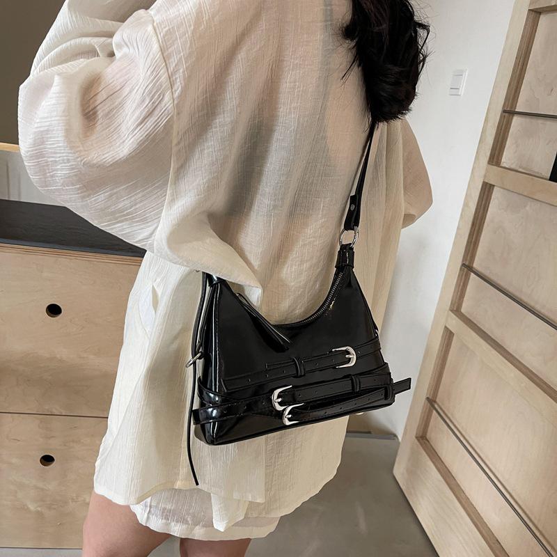 Versatile Crossbody Bag for Women Red Wine Shoulder Bags Monochromatic Texture Fashionable Shopping and Travel Women's Bags