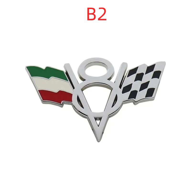 Chrome American Flag V8 V 8 Italy UK Germany US National Flag for Fender Trunk Rear Bonnet Nameplate Decal Emblem Badge Sticker