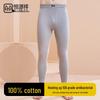 Hengyuanxiang Men's 100% Cotton Thermal Long Johns