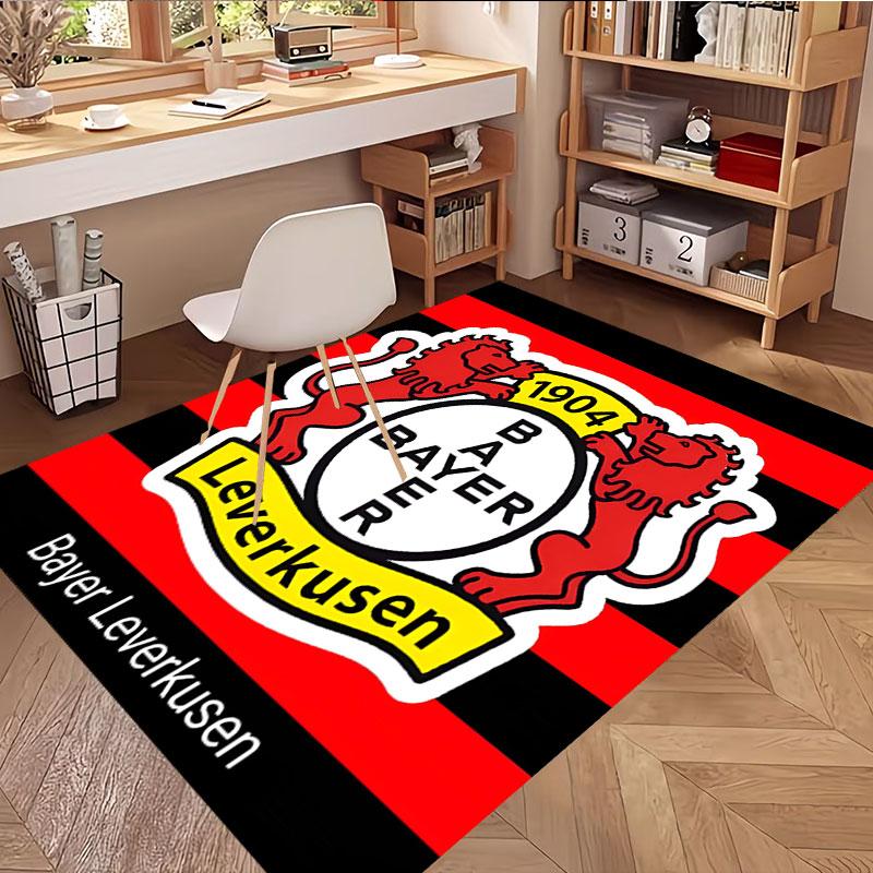 Bayer 04 Leverkusen Print Rug, Washable Floor Carpet, For Entryway Dorm Laundry Room Office Study, Home Decor Birthday Christmas Gift
